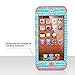 iPod Touch 6 Case,iPod 6 Cases,ULAK Anti Slip Anti-Scratch iPod Touch Case Shockproof Protective Cover with Hybrid High Soft Silicone + Hard PC Case(Wave Pattern/Rose Pink)