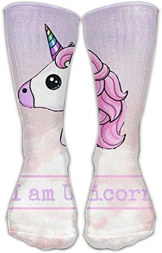 Girls Cool Unicorn Horse Knee Socks Soccer Compression Tube Socks