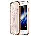 iPhone 8 Case,iPhone 7 Case, LONTECT Eiffel Tower Floral Clear Design Pattern Printing Soft TPU Gel Slim Back Protective Case Scratch Resistant for Apple iPhone 8/iPhone 7