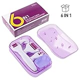 Derma Roller, Imbeang Newest 6 in 1 Skin Care Tools for Face Mini Beauty Massage Tools Set