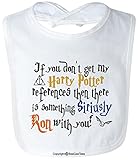 If You Don't Get My Wizard References Then There is Something Siriusly Ron with You Funny Baby Bib Shower Gift by BeeGeeTees (White)