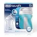 Chicco NaturalFit Glass 2 Pack Slow Flow with Bonus Silicone Sleeve, 9 Ounce, 0 Months Plus
