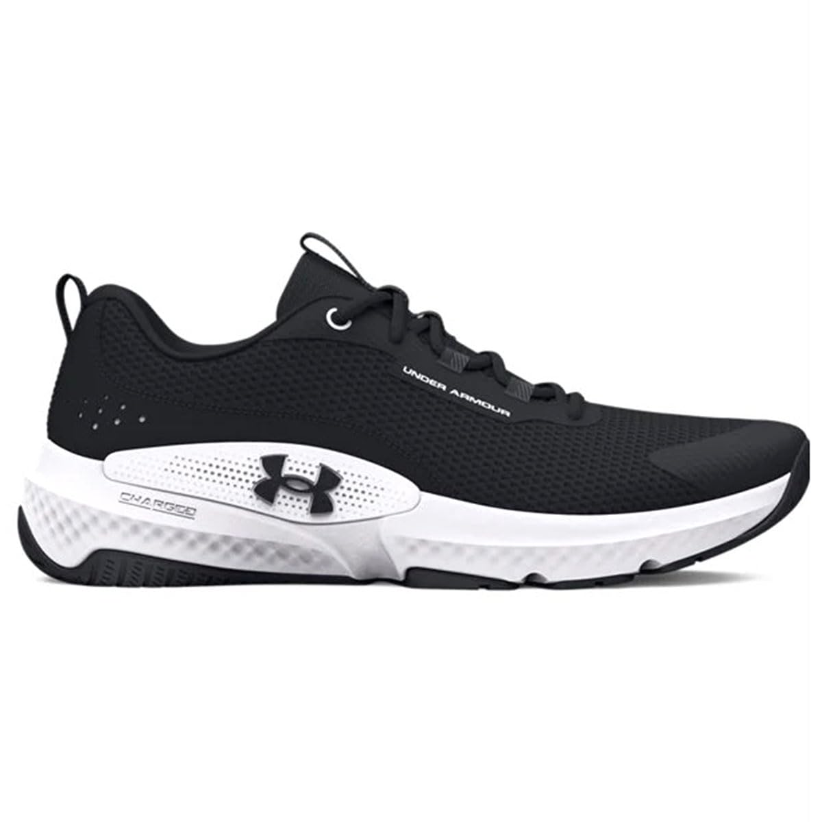 Under Armour Women’s Dynamic Select, (001) Black/White/Black, 5, US