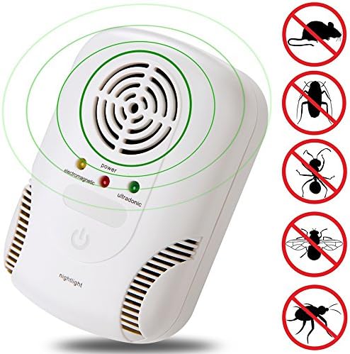Pest Control Ultrasonic Repeller, Boverley Electronic Plug In Pest Repellent Indoor for Mice,Roaches,Spiders, Mosquitos, Insects, Bugs, Safe for Human and Pets