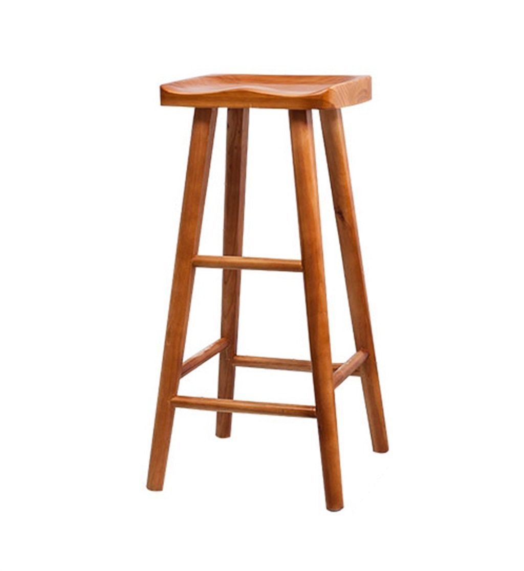 Amazoncom Wood High Stool Bar Kitchens Dining Chair Breakfast