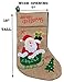 Zilo Novelties Burlap Christmas Stockings, Large Burlap Stockings for Christmas with Snowman, Reindeer & Santa (3)