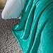 Honeymoon Velvet Flannel Fleece Throw Lightweight Cozy Plush Microfiber Blanket, Teal
