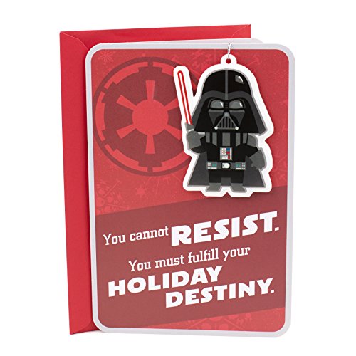 Hallmark Christmas Greeting Card (Star Wars Darth Vader Ornament)