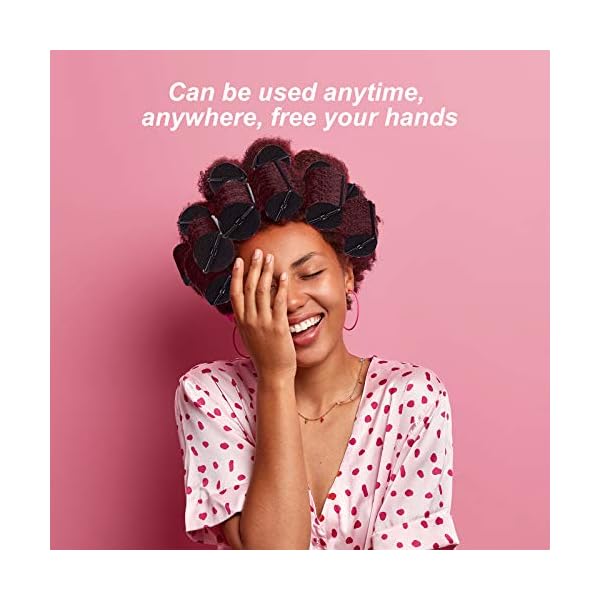 60 Pieces Satin Foam Sponge Hair Rollers Soft Foam Hair Styling Curlers Flexible Hairdressing Curlers Black Perm Rods…