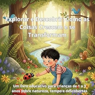 Livro Explorar e Descobrir: Como as Coisas Crescem e se Transformam: Um livro educativo para crianças de 1 a 3 anos sobre natureza, tempo e descobertas (Coleção Pequenos Cientistas – Explorando o Mundo)