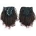 Sassina Remi Human Hair Wefts Afro Curly Clip on Extensions For African American Black Women 1B Off Black Fading into Light Chocolate Brown 120 Grams 7 Pieces/Set With 17 Clips AC 1BT4# 18 Inch
