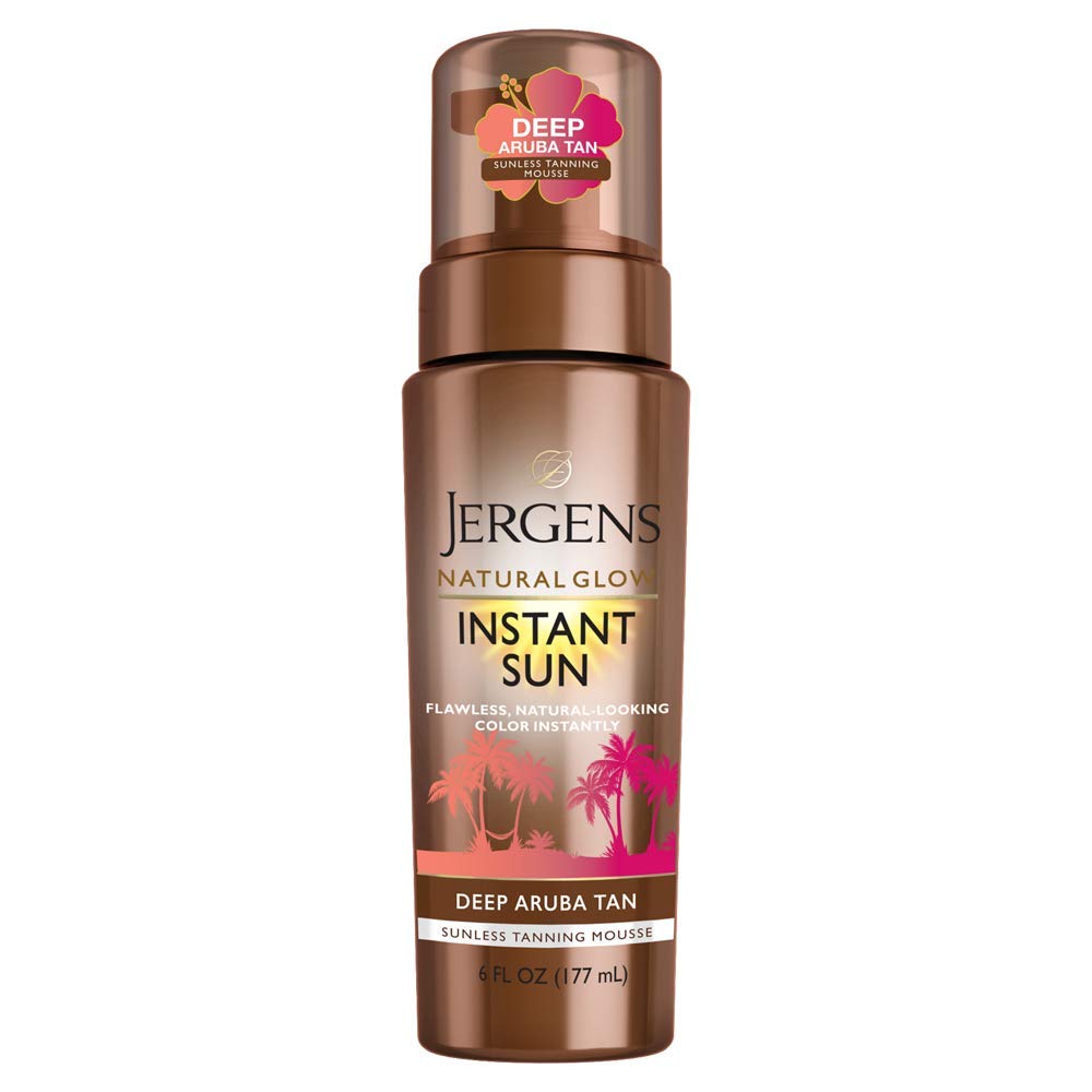 Jergens Natural Glow Instant Sun Sunless Tanning Mousse for