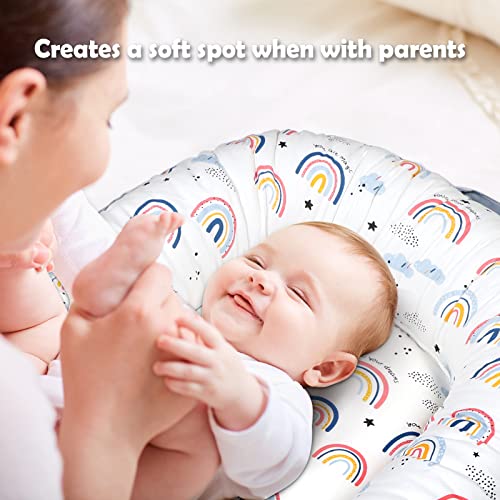 CosyNation Baby Lounger, Lightweight Infant Floor Seat, Soft Breathable