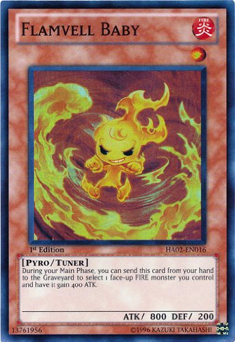 Yu-Gi-Oh! - Flamvell Baby (HA02-EN016) - Hidden Arsenal 2 - 1st Edition - Super Rare