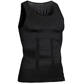 Hoter Mens Body Shaper Slimming Vest, Men's Compression Base Layer Slim Compression Muscle Tank Shapewear