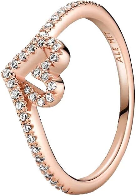 argollas pandora oro rosa