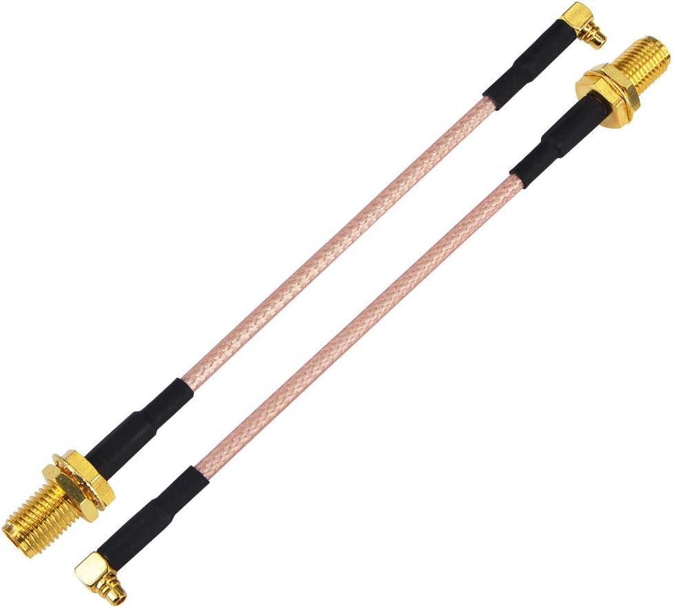 YILIANDUO SMA Female to MMCX Male Right Angle 10CM RG316 Cable MMCX to SMA Extension Assembly Cable for WiFi Antenna Pigtail QAV250 H210 FPV Racing Pack of 2 - Image 5