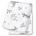 lulujo Baby Swaddle Blanket| Unisex Softest 100% Cotton Muslin Swaddle Blanket| Neutral Receiving Blanket for Girls & Boys | 47in x 47in Afrique