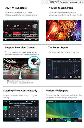 7inch Android 9.0 Capacitive Touchscreen Car Stereo GPS Navigation Quad Core 1GB 16GB Single 1 Din DVD CD Radio Bluetooth 4.0 WiFi 4G Mirror Link Steering Wheel Control with Wireless Reversing Camera