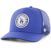 47 Brand MLB Unisex Baseball Team Color Primary Logo Berm Trucker Adjustable Mesh Snapback Hat Adult One Size Fits All