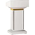 Roedax Speech Podium Luxury Lectern Spacious Mesa and Open Storage Podiums Pulpits for Churches Podium Stand Reception Desk Teacher Podiums Fashion