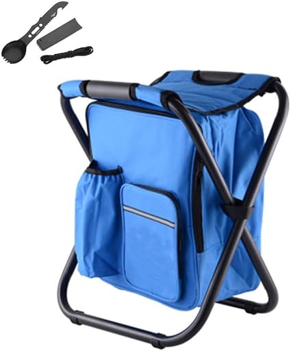 folding chair with cooler backpack