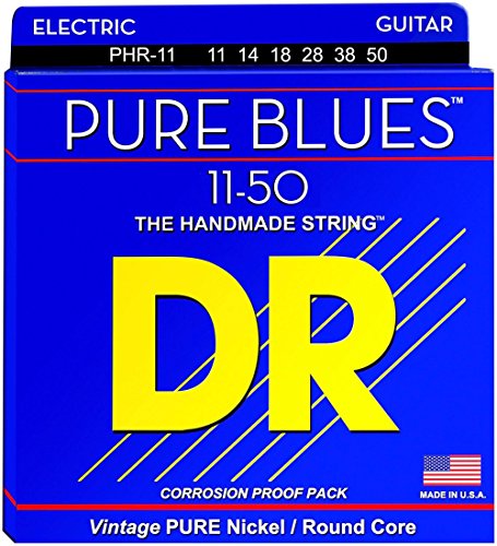 DR Strings PHR11 Pure Blues Nickel Heavy Electric Guitar Strings