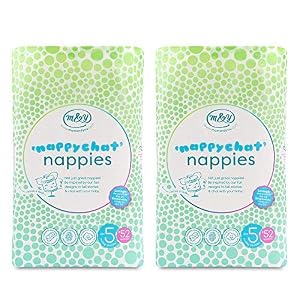 Mum & You Nappychat Eco-Friendly Diapers – Size 5, 104 Count (2 pk of 52 ct) for 24-55 lbs. Made Using Biodegradable…