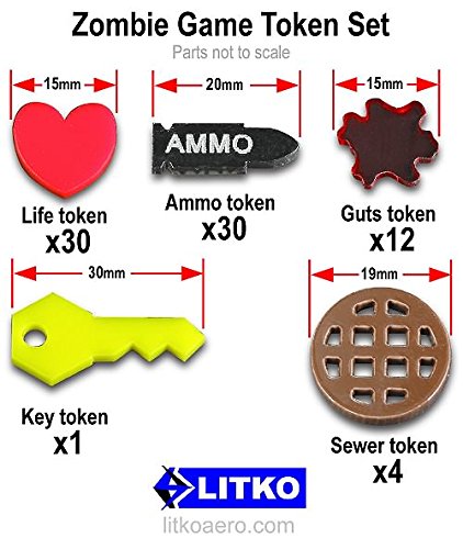 Zombie Game Token Set
