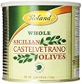 Roland Sicilian Castelvetrano Olives, Whole, 52.9 oz Can
