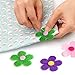 Coopay 120 Pieces Felt Flowers Fabric Flower Embellishments Assorted Colors for DIY Crafts