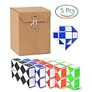 Genius Cells 17" Magic Fidget Snake Twist Puzzle Collection of 5 Twisty Puzzles Cube 24