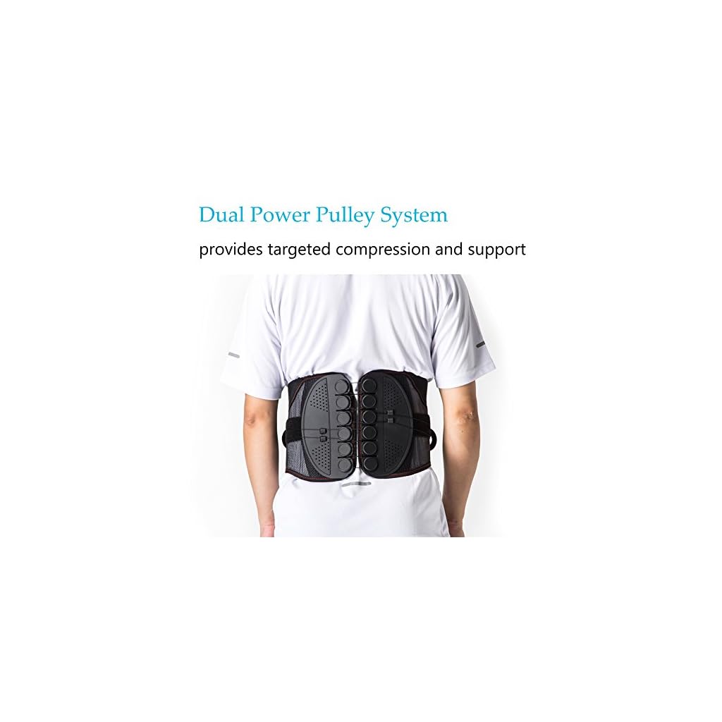 Lumbar Support Brace, Adjustable Spinal Back Belt Fusion