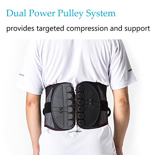 Lumbar Support Brace, Adjustable Spinal Back Belt Fusion