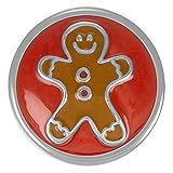 Ginger Snaps GINGERBREAD MAN SN19-05 Interchangeable Jewelry Snap Accessory