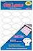Pack of 180 Permanent Print-to-The-Edge Oval Labels, Laser/Inkjet, 1.5 x 2.5-Inches, Glossy White.