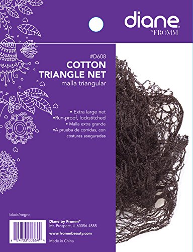 Diane cotton triangle net, black