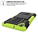 Ueokeird Case for LG Tribute HD Case, for LG X Style Case, for LG Volt 3 Case, Hybrid Dual Layer Armor Protective Phone Case Cover with Kickstand for LG X Style/Volt 3 / Tribute HD Green
