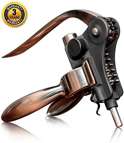 Rabbit Wine Opener Bottle Corkscrew With Extra Corkscrew Worm Foil Cutter Antique Copper Gift Set