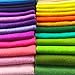flic-flac 36pcs 1.4mm Thick Soft Felt Fabric Sheet Assorted Color Felt Pack DIY Craft Sewing Squares Nonwoven Patchwork (20cm * 20cm)