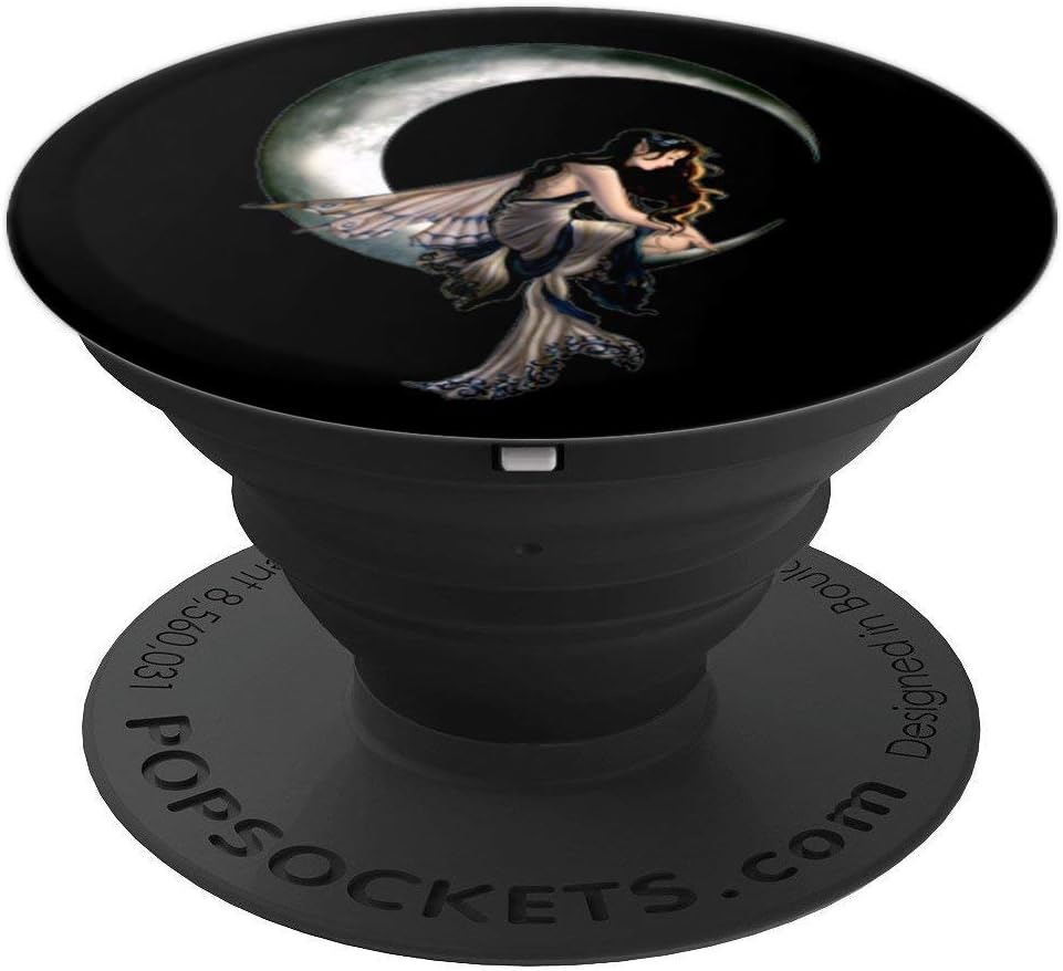 Goddess On Crescent Moon With Fairy Wings PopSockets PopGrip: Swappable Grip for Phones & Tablets PopSockets Adhesive PopGrip