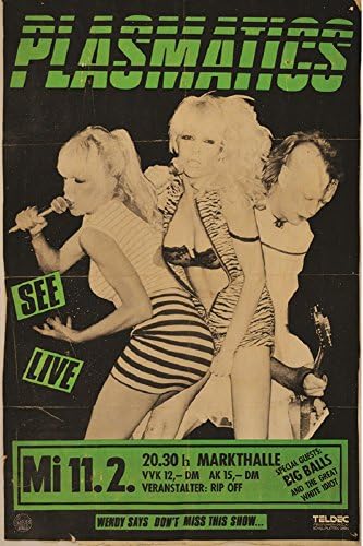Plasmatics by Annex Punk Rock Music Vintage Concert Band Poster Canvas Art Print