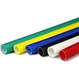 BULINO Fiberglass Heat Shield Sleeve, 2mm Braided Sleeving Expandable Multiple Colour Braided Flexible Cable Sleeving,10 Meter,Black (Size : Yellow)