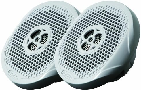 Fusion MS-FR402 4-Inch IPX65 2-Way 120 Watts High Performance Marine Speakers Includes Grills (White)