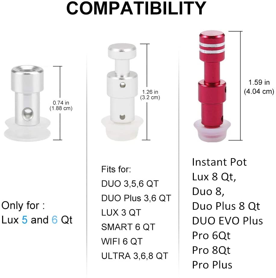 Original Float Valve for Instant Pot Duo 3, 5, 6 Qt, Duo Plus 3, 6 Qt