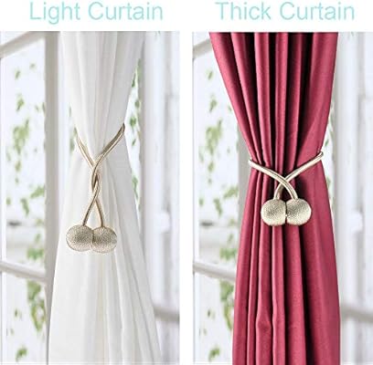 Amazon Com Delisix 3 Pairs Magnetic Curtain Tieback 16 Inch
