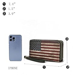 MKF Collection USA Wristlet Wallet for