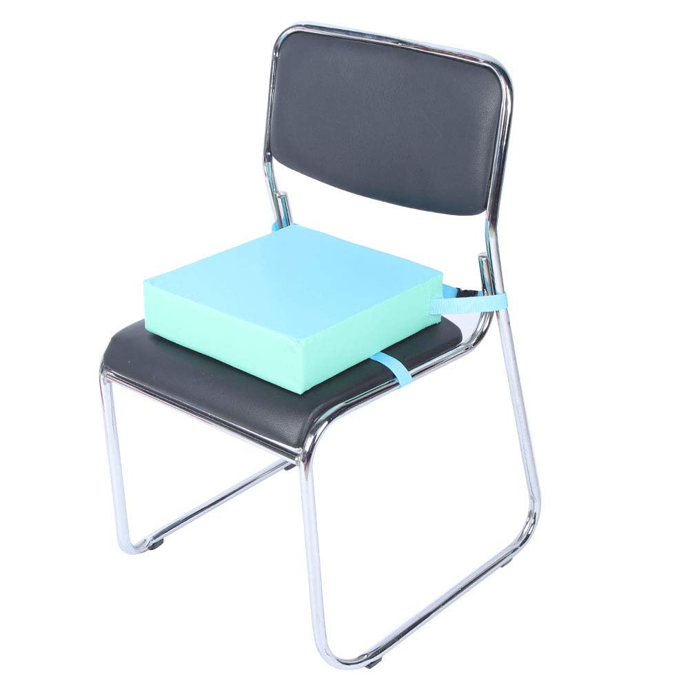 ciciglow Baby Dining Chair Booster Cushion, Adjustable Removable Kids Highchair Pad for Kids Gift(Front blue)