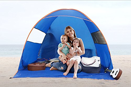 FiveJoy Instant Pop Up Beach Shade Tent with UV Protection - Easy Setup and Transport - Must Have Sun Shelter for Families with Babies and Toddlers - Great for Picnics, Barbecues, Open-Air Concerts … - Thumbnail 6
