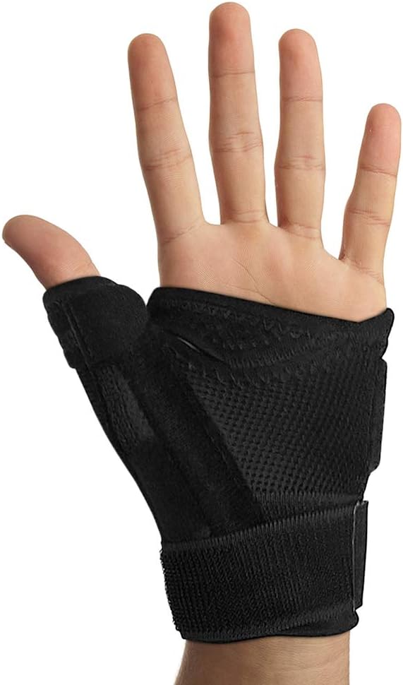 Copper Compression Recovery Thumb Brace - Guaranteed Highest Copper Thumb Spica Splint for Arthritis, Tendonitis. For Both Right Hand and Left Hand. Wrist, Hand, and Thumb Stabilizer and Immobilizer: Health & Personal Care